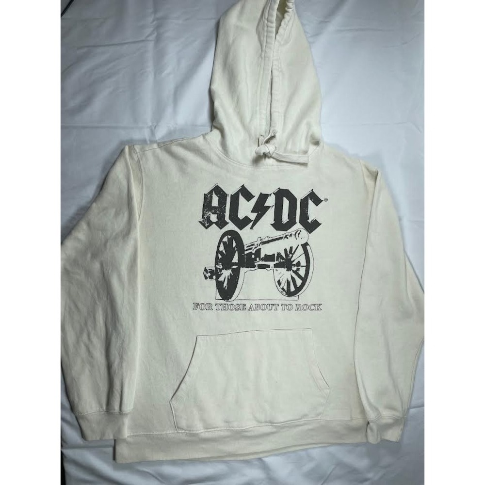 AC/DC For Those About To Rock Sweatshirt Hoodie XL Pre-Owned - See measurements